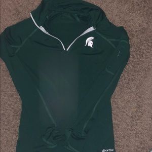 Michigan state university quarter zip